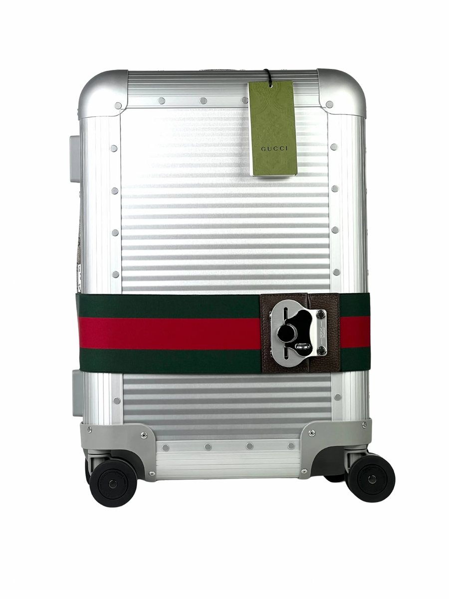 Gucci x FPM Aluminum Stripe Cabin Luggage