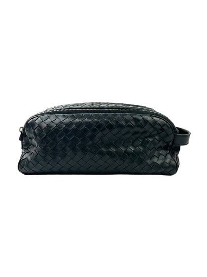 Bottega Veneta Intrecciato Black Toiletry Pouch