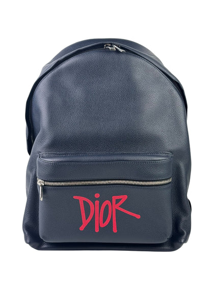 Christian Dior x Stussy Grain Leather Rider Backpack