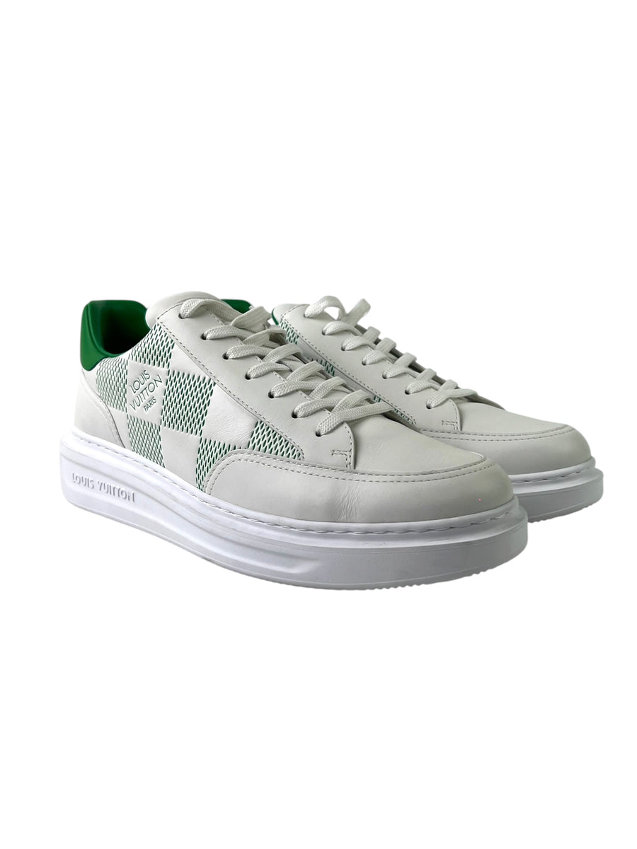 Louis Vuitton Beverly Hills Damier Infini Green White Sneakers