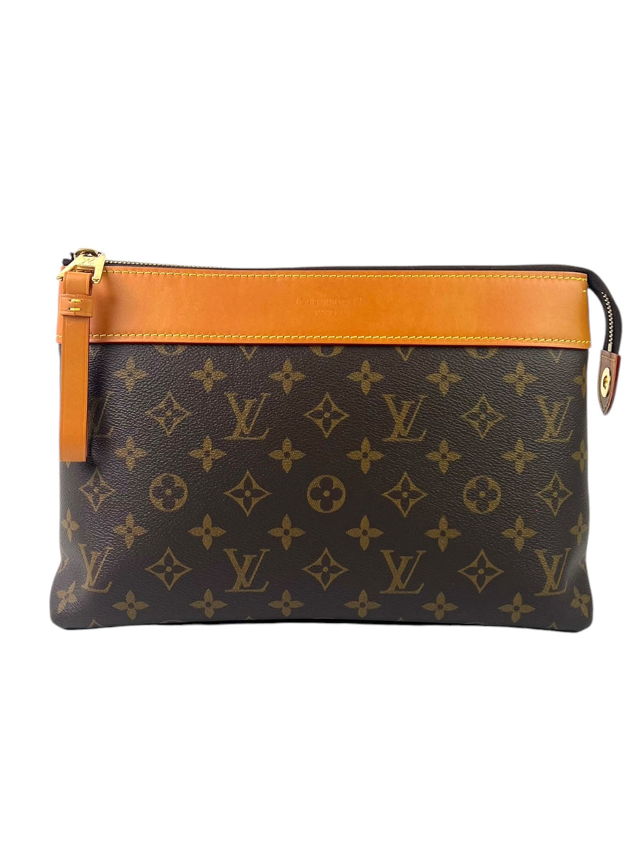 Louis Vuitton Monogram Macassar Souple Clutch