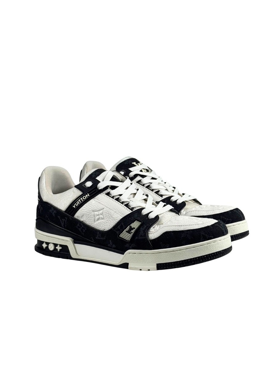 Louis Vuitton Trainer Monogram Denim Black Sneakers