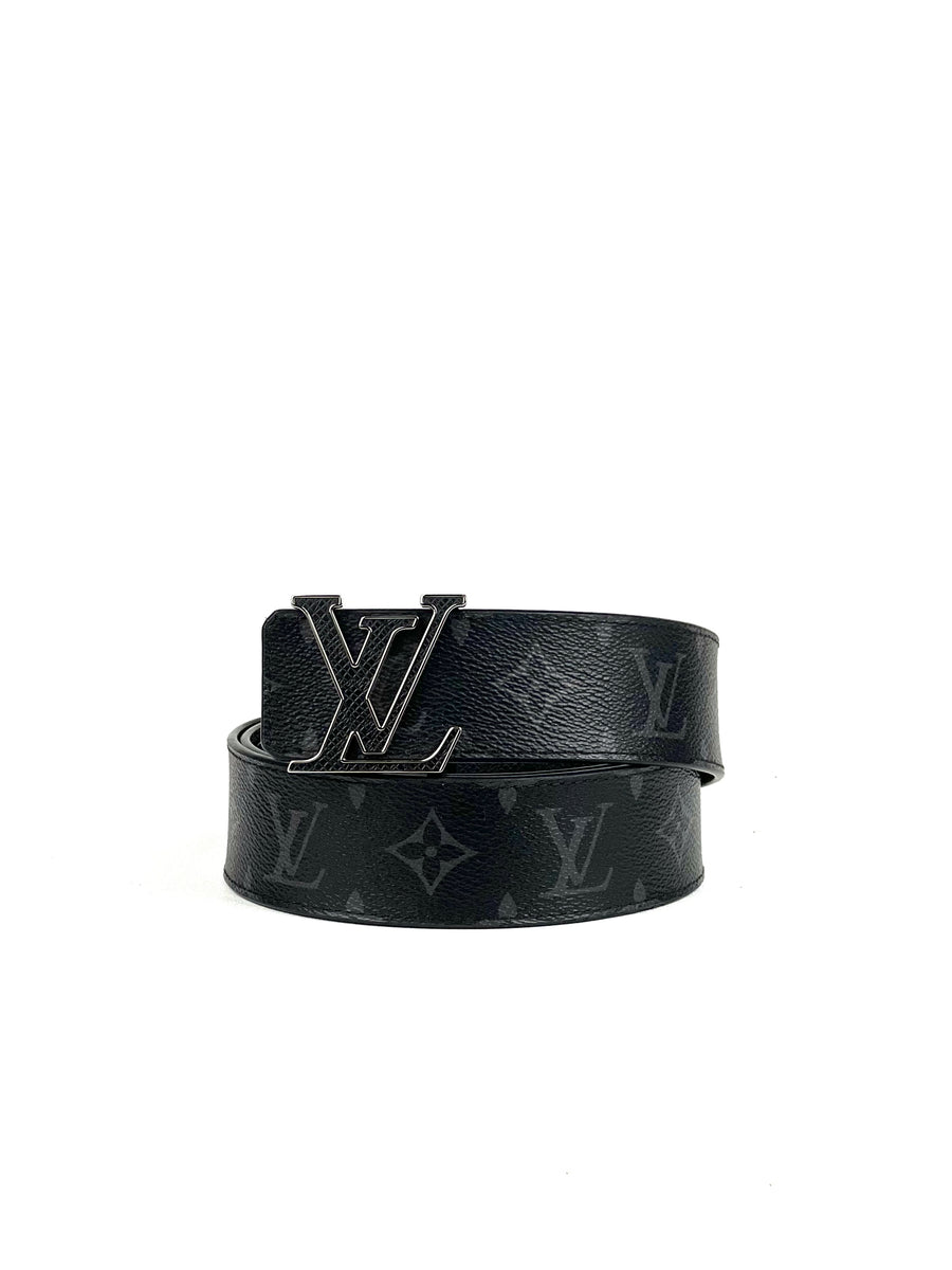 Louis Vuitton Initial Taiga Logo Monogram Belt