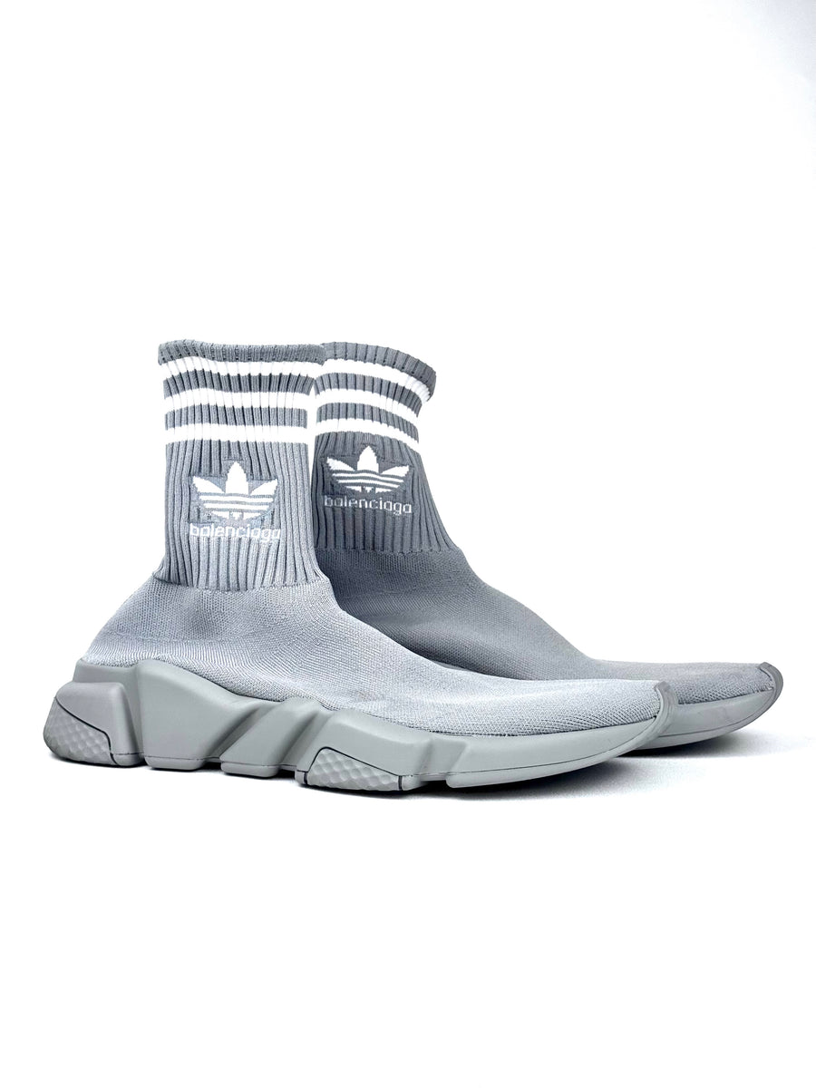 Balenciaga x Adidas Speed Trainer Grey Sneakers