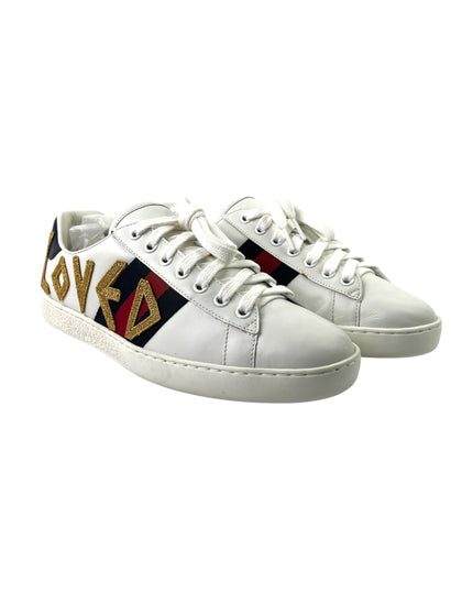 Gucci Ace Loved White Sneakers