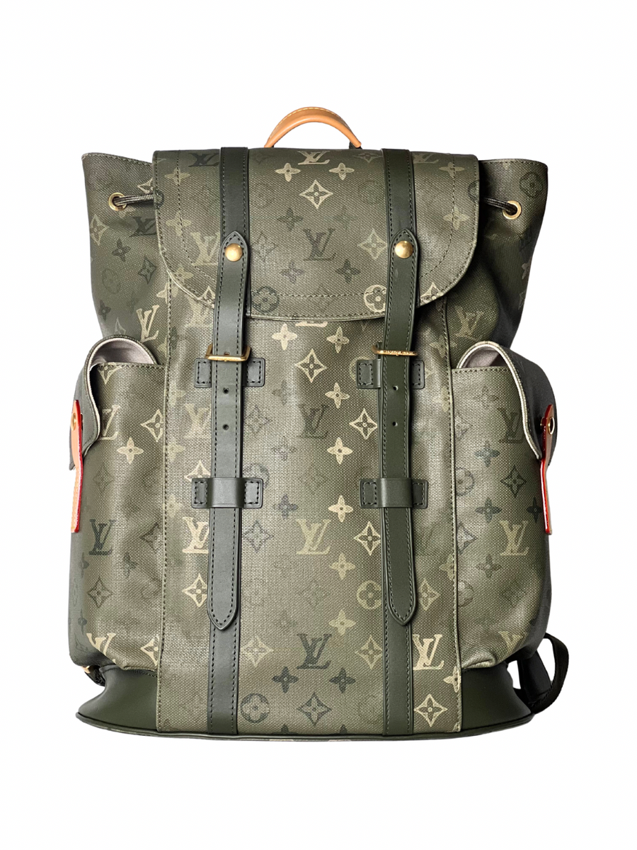 Louis Vuitton Christopher Monogram Kaki MM Backpack