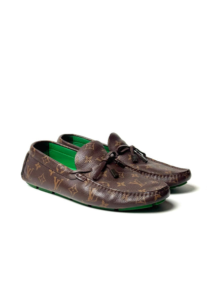 Louis Vuitton Monogram Macassar Driver Loafers