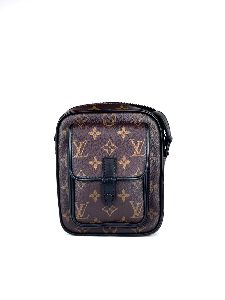 Louis Vuitton Monogram Macassar Christopher Wearable Bag (Microchip)