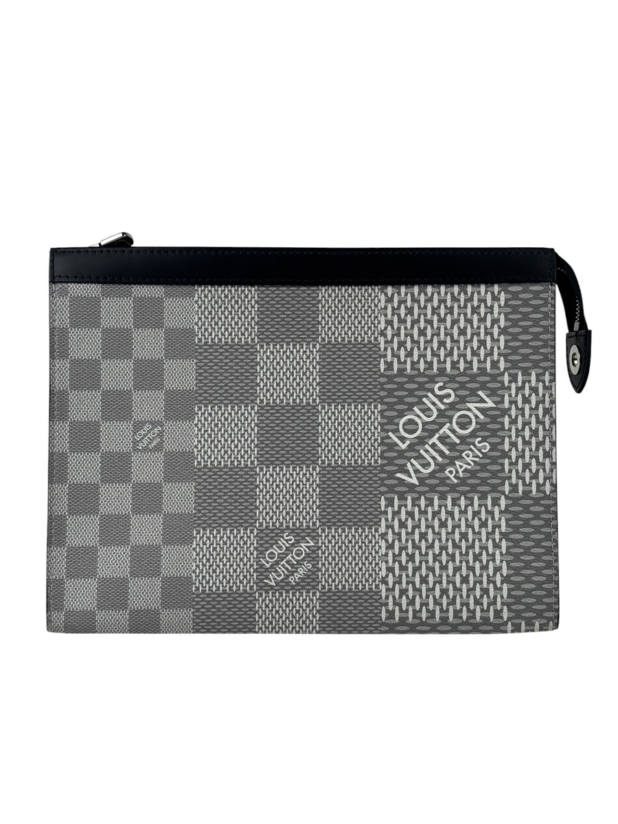 Louis Vuitton 3D Damier Graphite Grey Pochette Voyage