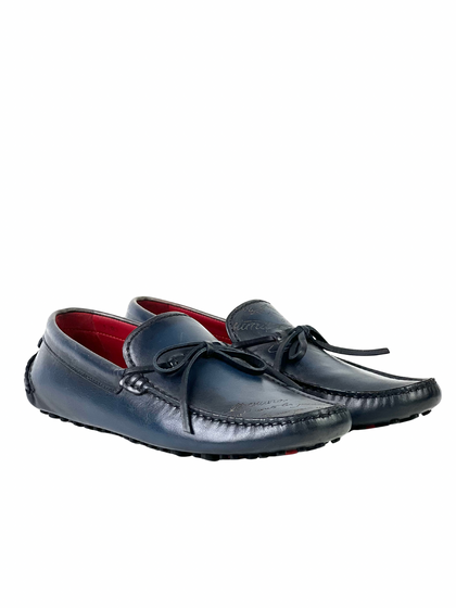 Berluti Scritto Enzo Blue Loafers