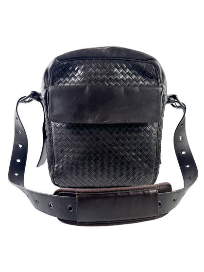 Bottega Veneta Intrecciato Brown Messenger Bag