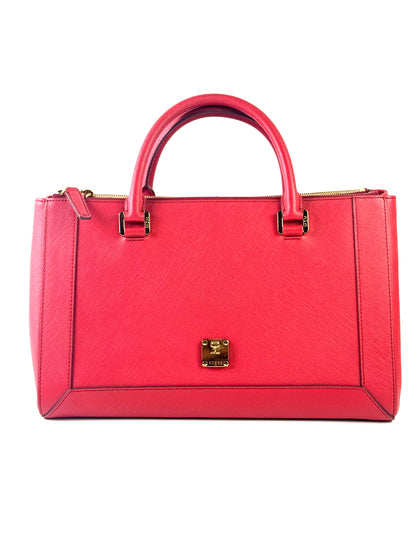 MCM Red Saffiano Nuovo Bag