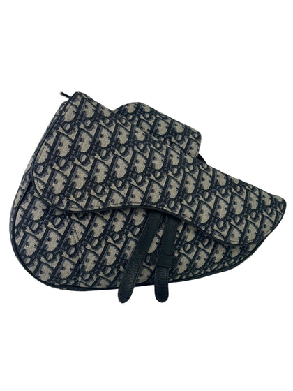 Christian Dior Oblique Jacquard Saddle Sling Bag