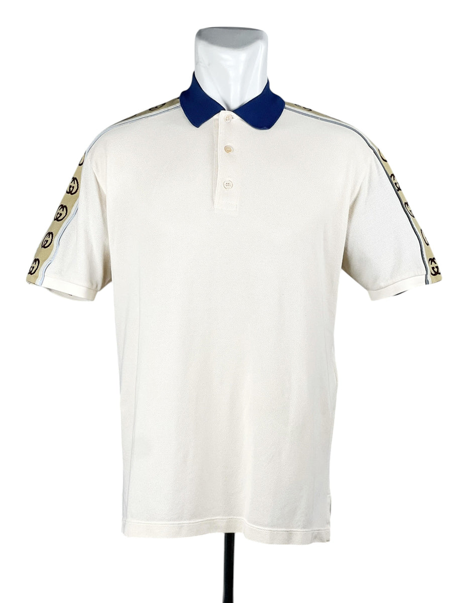 Gucci GG Interlocking Cotton Reflective Polo Shirt