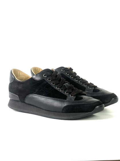 Hermès Quicker Black Suede Sneakers