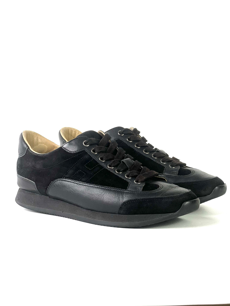 Hermès Quicker Black Suede Sneakers