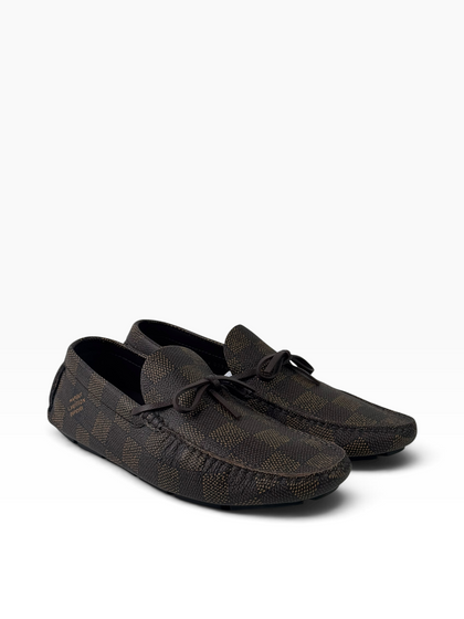 Louis Vuitton Driver Monogram Damier Brown Moccasin