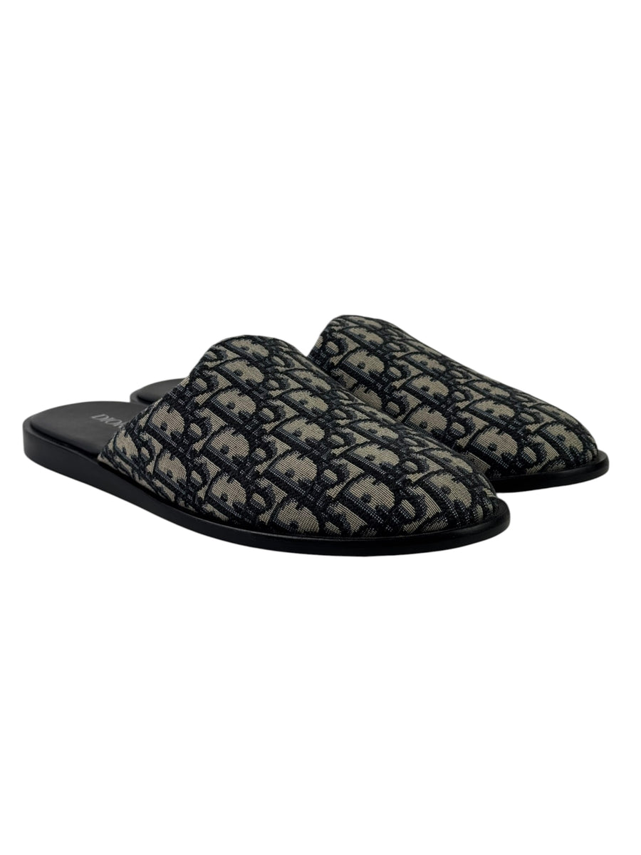 Christian Dior Oblique Jacquard Mule Slippers