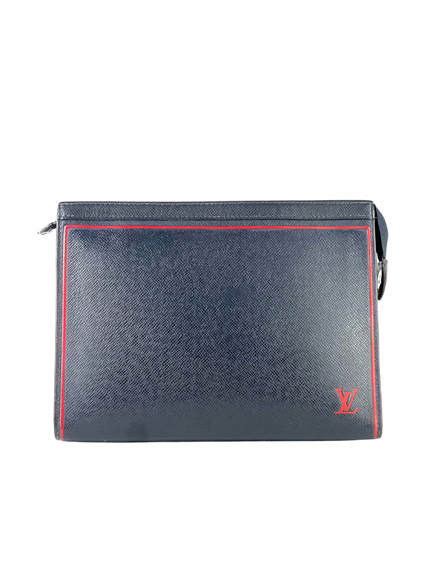 Louis Vuitton Taiga Leather Red Line Pochette Voyage