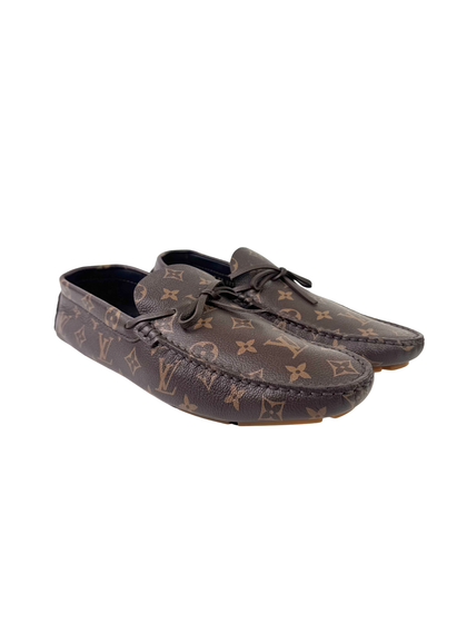 Louis Vuitton Driver Monogram Macassar Moccasin