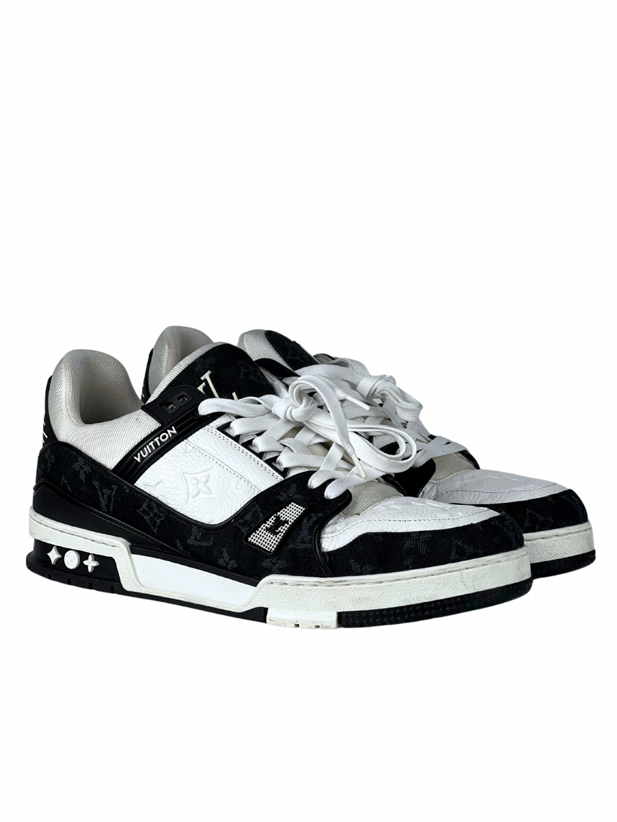 Louis Vuitton Trainer Monogram Denim Black Sneakers