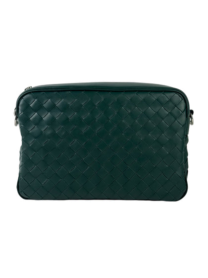 Bottega Veneta Intrecciato Green Camera Bag