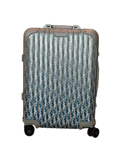 Christian Dior x Rimowa Oblique Gradation Blue Aluminium Luggage