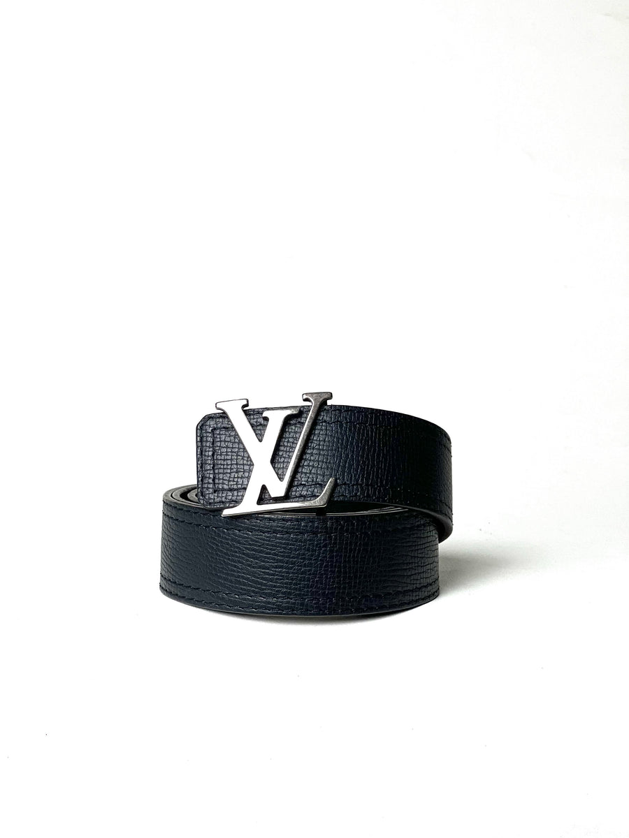 Louis Vuitton Initial Logo Taurillon Navy Reversible Belt