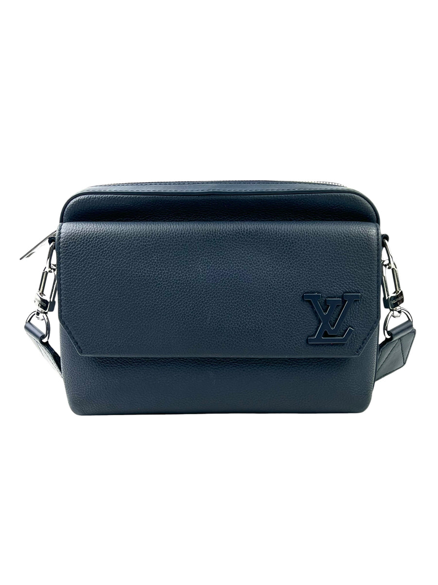 Louis Vuitton Aerogram Takeoff Blue Marine Messenger Bag