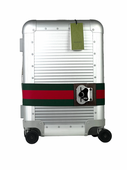 Gucci x FPM Aluminum Stripe Cabin Luggage
