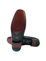 Louis Vuitton Montaigne Logo Grain Leather Black Loafers 5