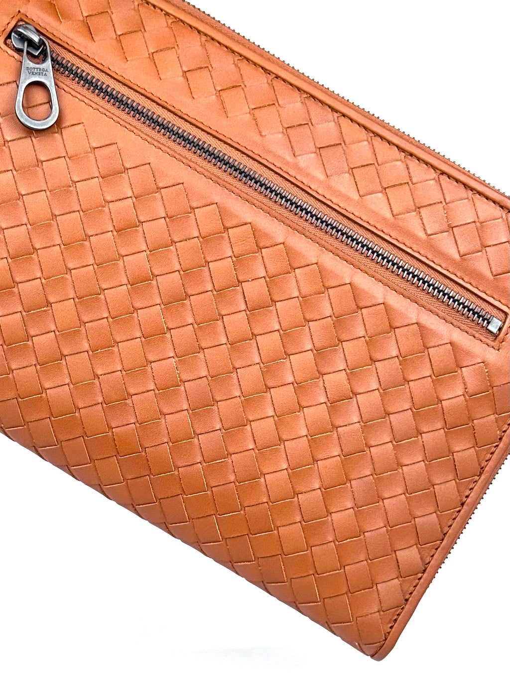 Bottega Veneta Vitelo Brown Clutch