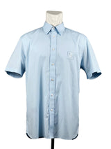 Burberry B Pocket Check Blue Shirt 1