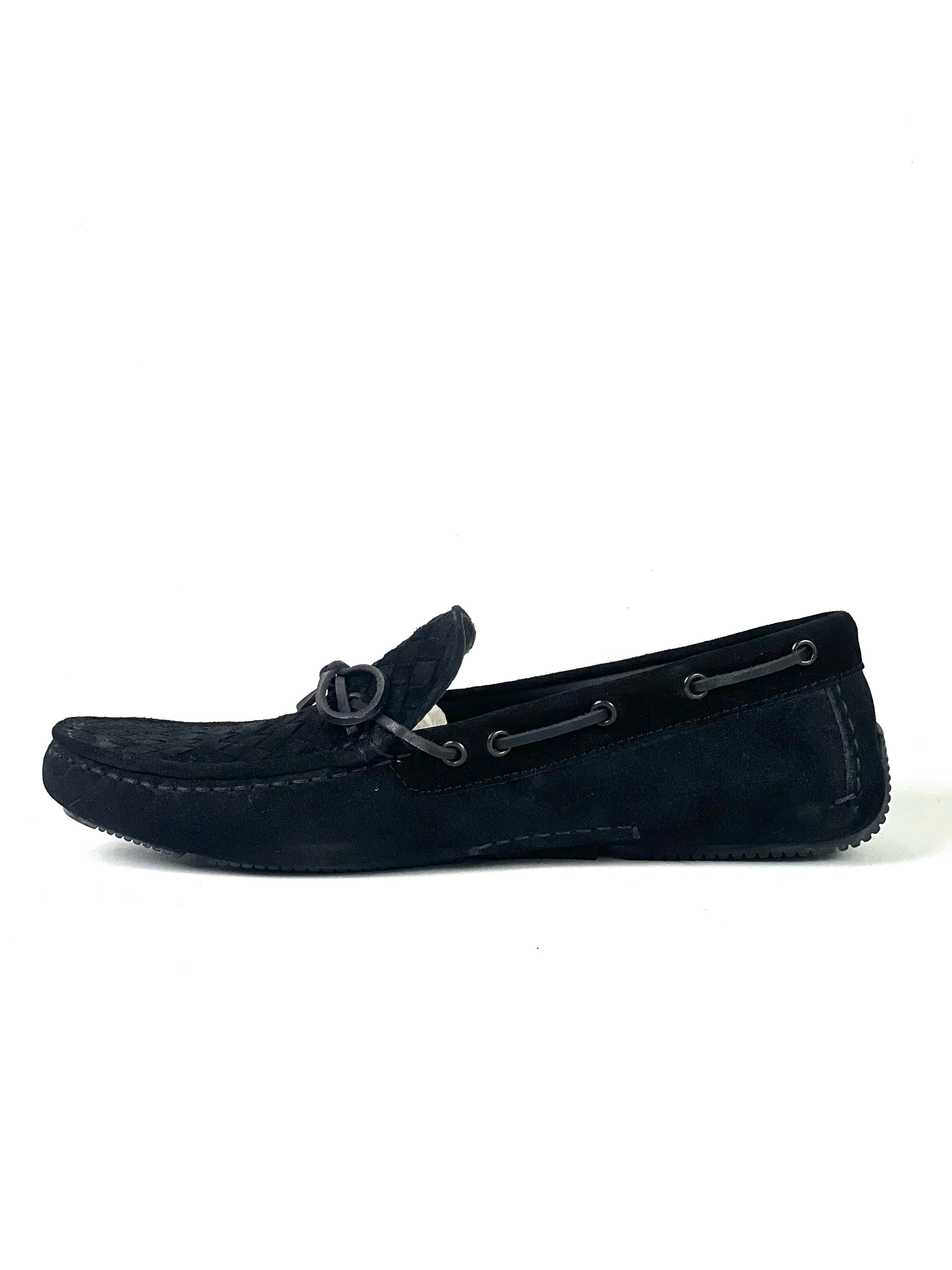 Bottega Veneta Intrecciato Suede Loafers