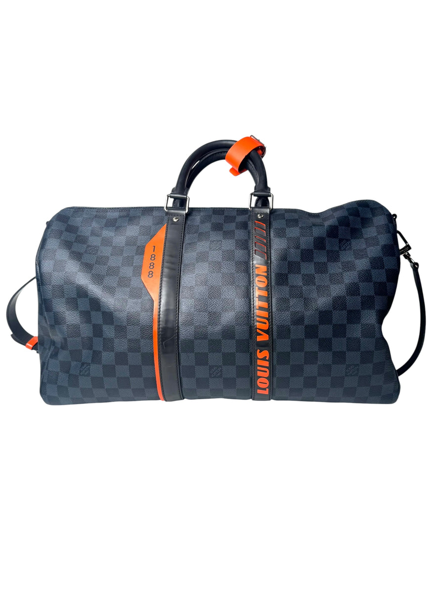 Louis Vuitton Damier Cobalt Race 45 Keepall Bag