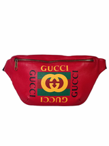 Gucci GG Logo Red Large Waistbag 1