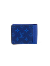 Louis Vuitton Taigarama Monogram Blue Multiple Wallet 4