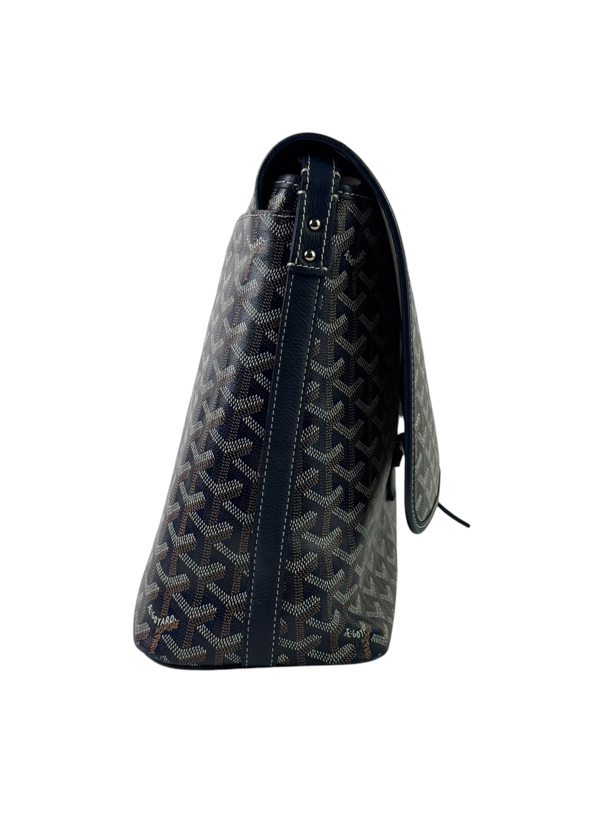 Goyard Capitaine Navy Messenger Bag