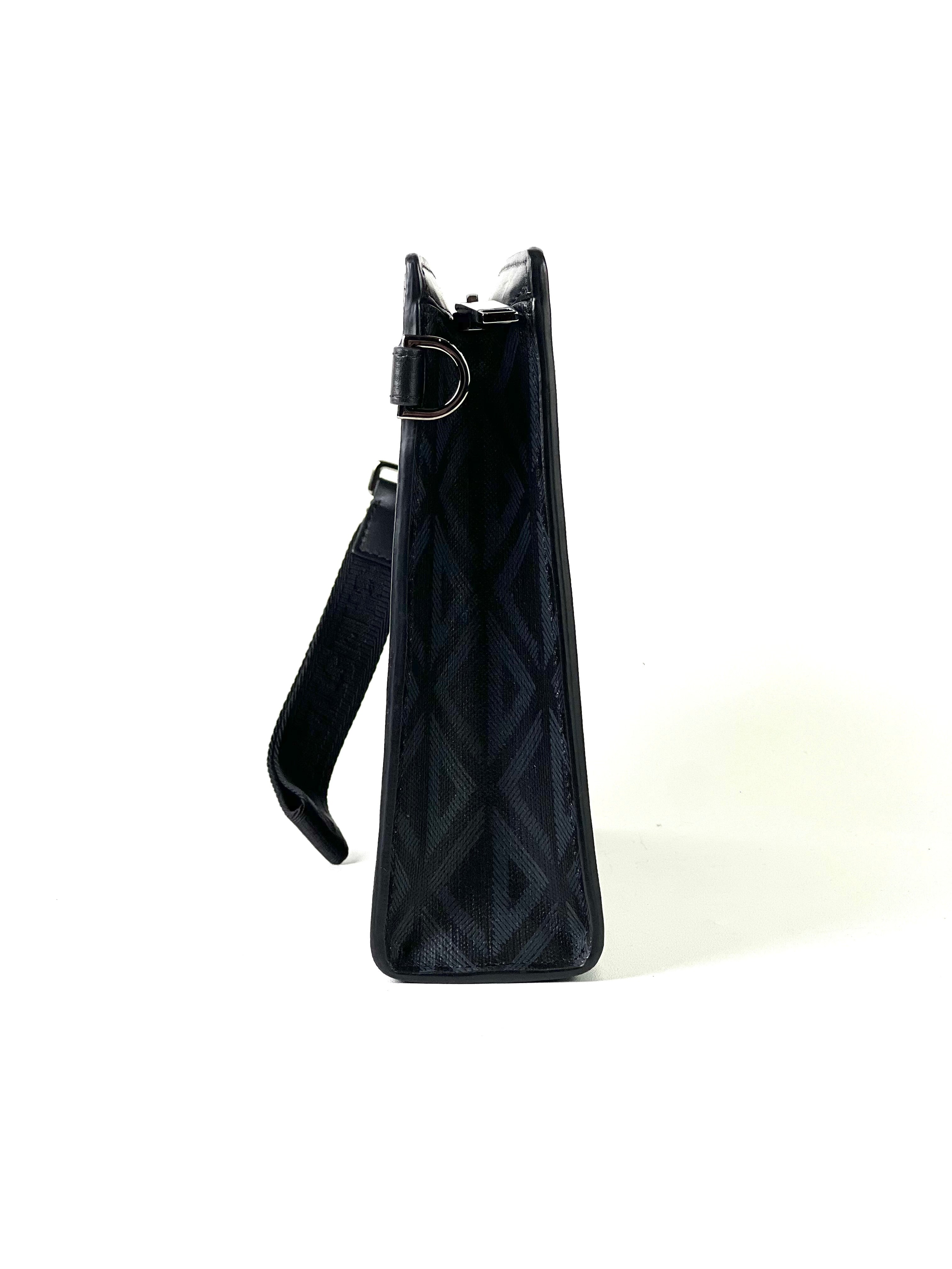 Christian Dior Diamond Black A5 Triangle Pouch