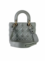 Christian Dior Lady Dior GHW Grey Slingbag 5