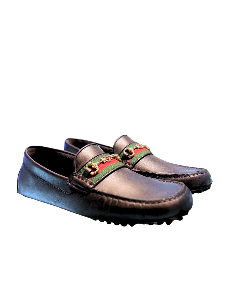 Gucci Horsebit Black Leather Loafers