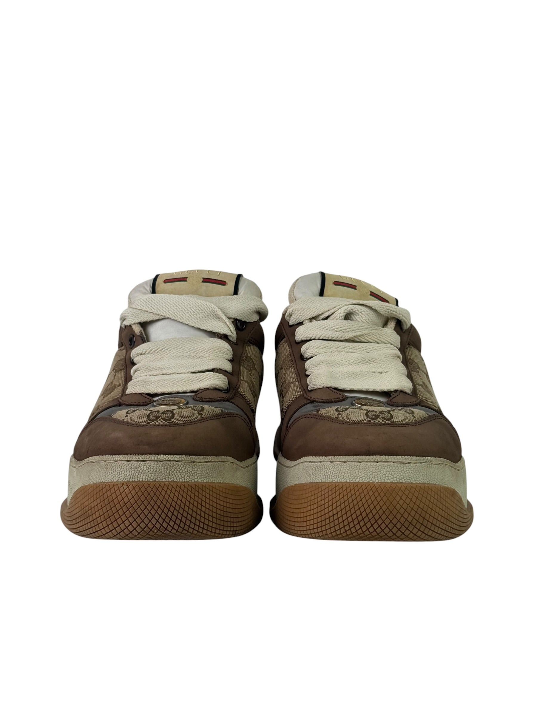 Gucci Screener GG Canvas & Suede Sneakers