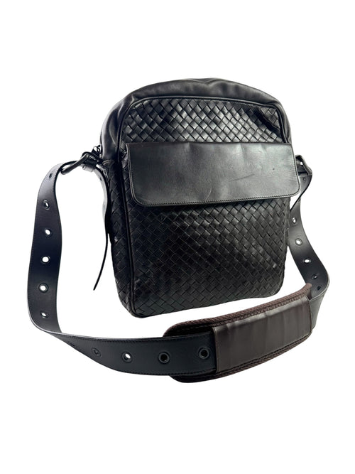 Bottega Veneta Intrecciato Brown Messenger Bag