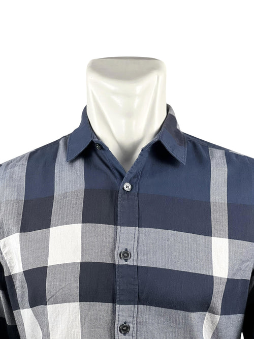 Burberry Brit Checker Navy Long Shirt