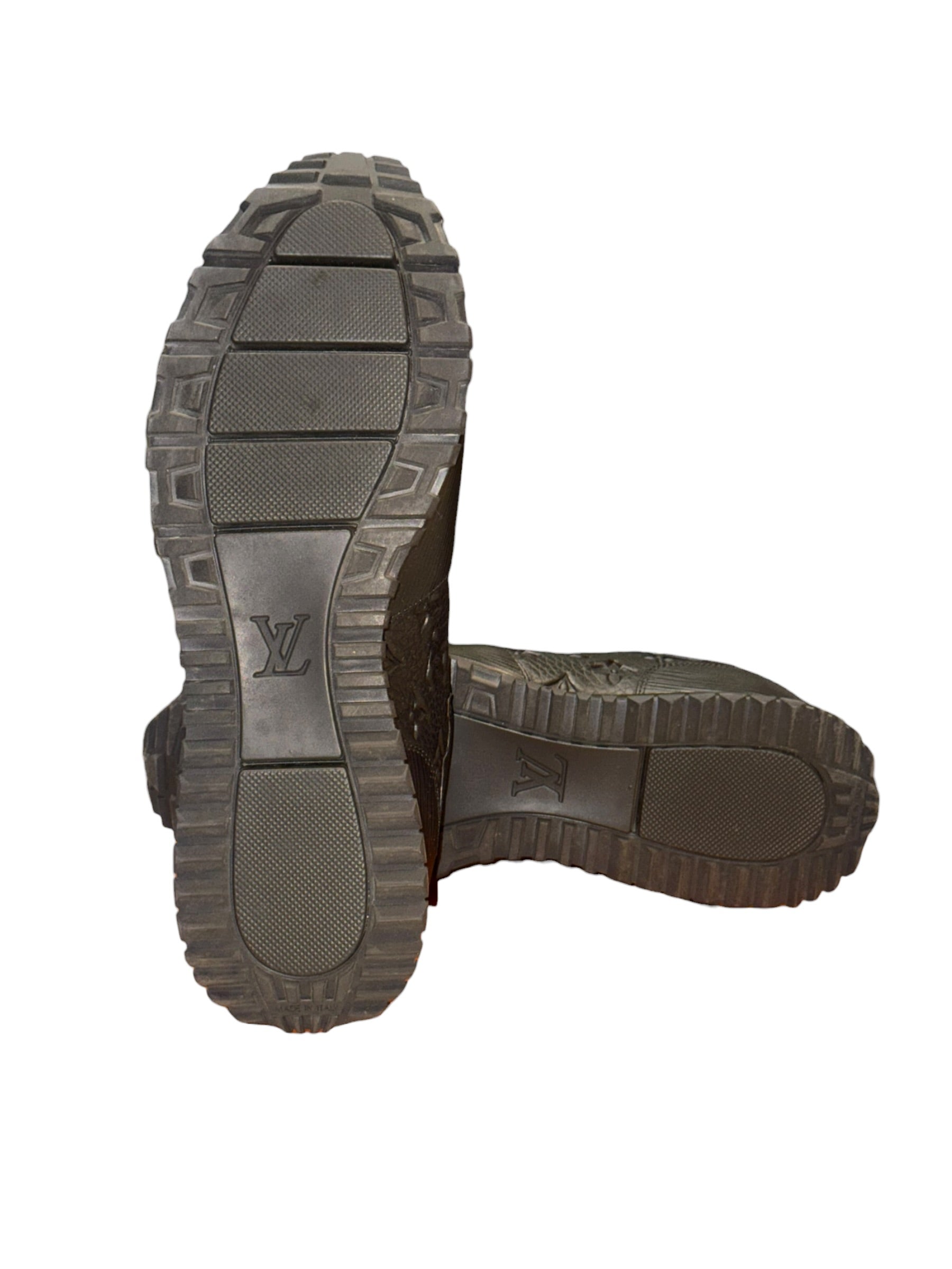 Louis Vuitton Run Away 3 Leather Black Sneakers