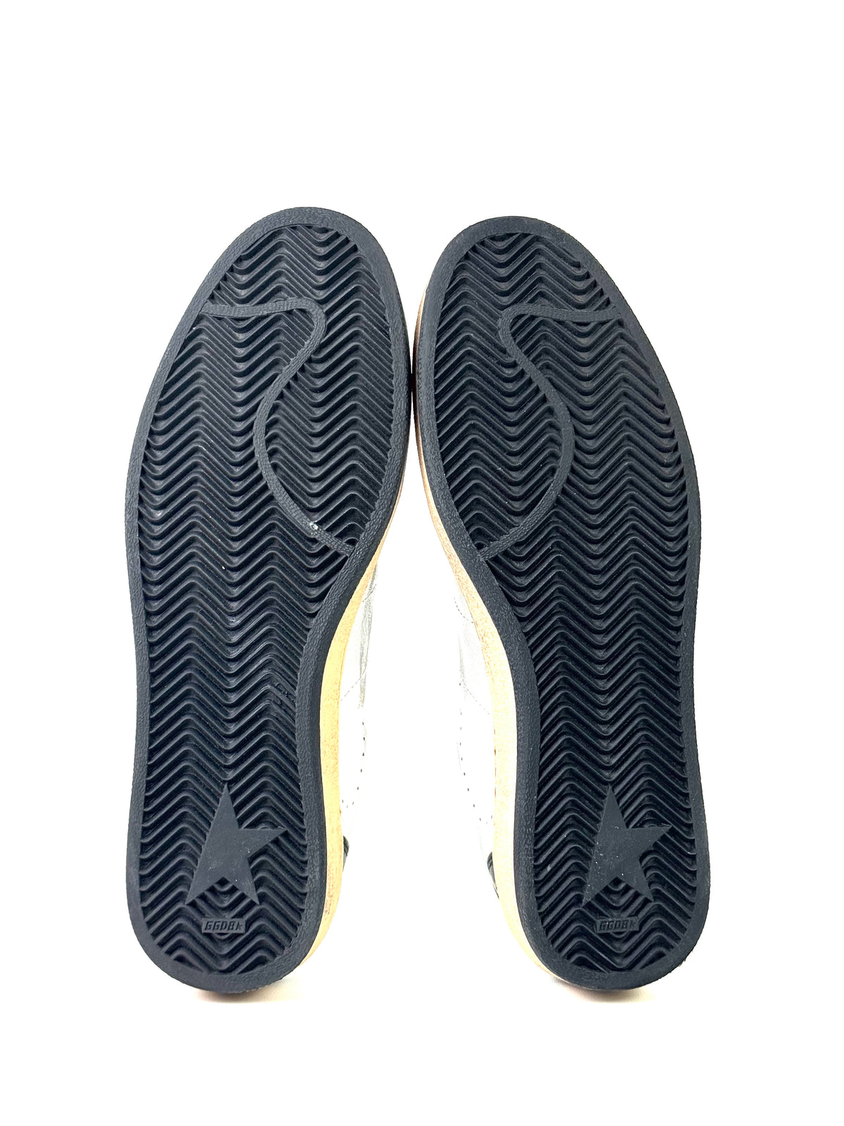 Golden Goose Ball Star In Silver Leather Sneakers