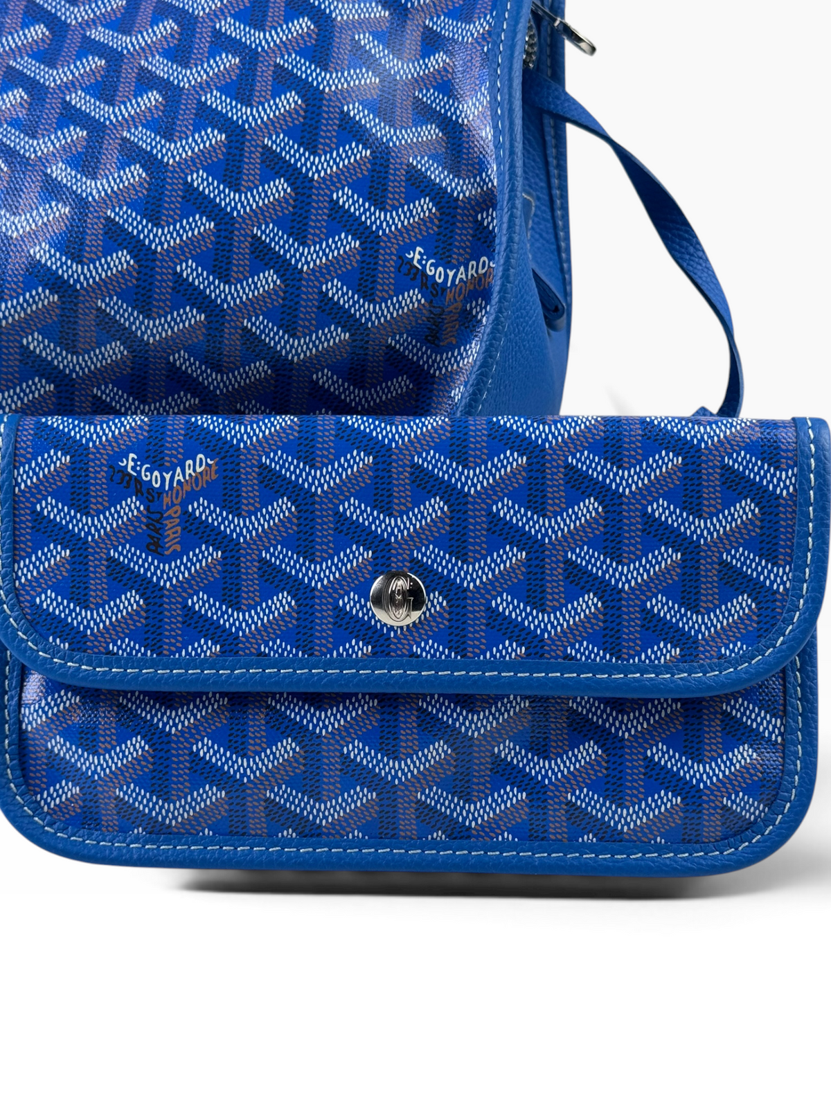 Goyard Sac Harby PM Blue Tote Bag