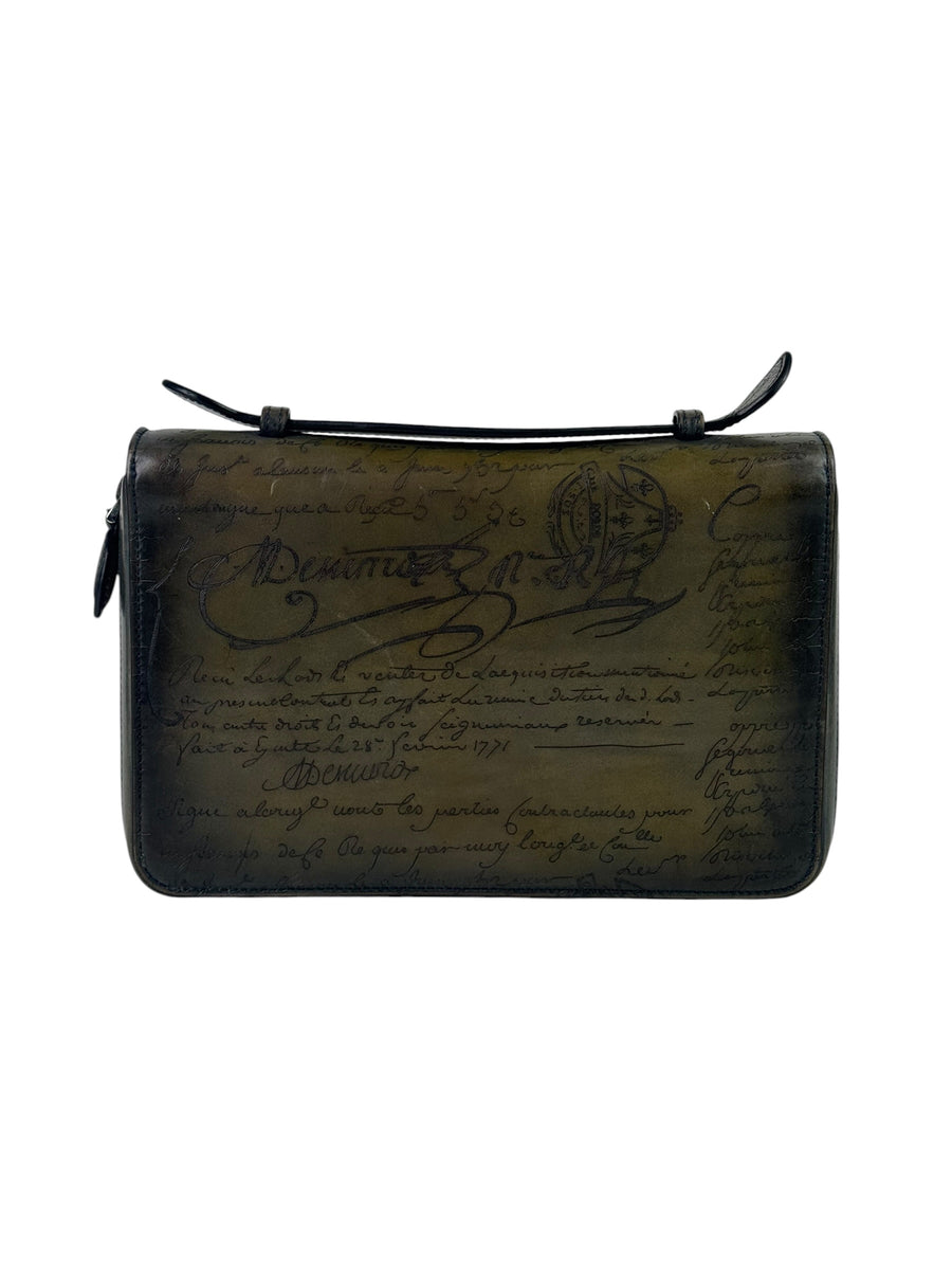 Berluti Scritto Itauba Wide XL Nero Wallet