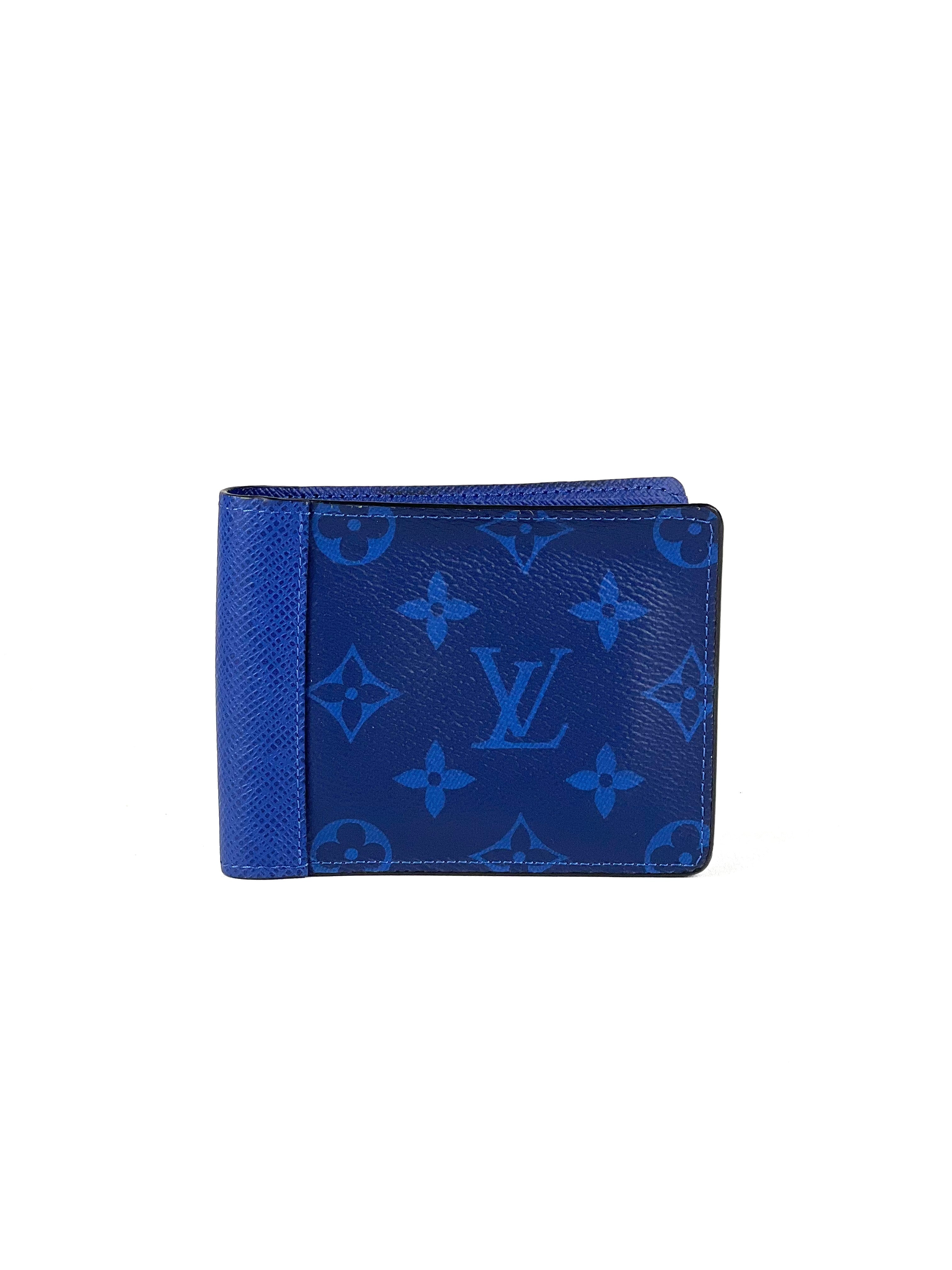 Louis Vuitton Taigarama Monogram Blue Multiple Wallet