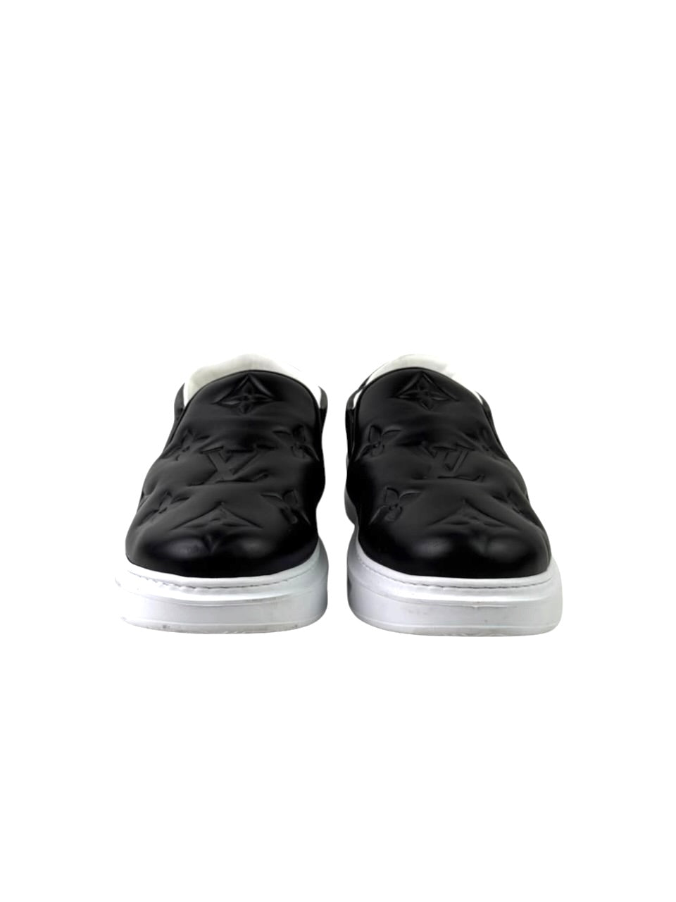 Louis Vuitton Beverly Monogram Jumbo Black Leather Slip On